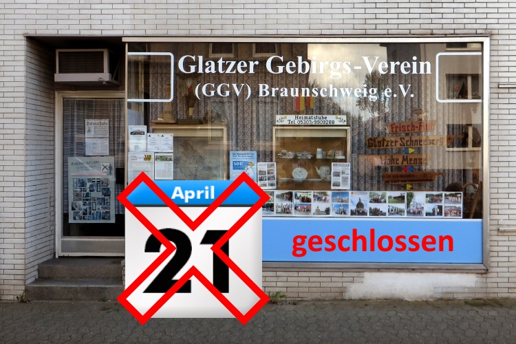 Heimatstube am 21. April geschlossen