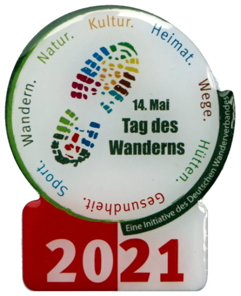 Button zum „Tag des Wanderns“ 2021