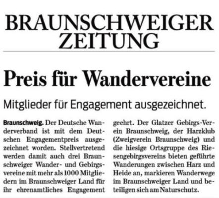 BZ: Preis für Wanderer