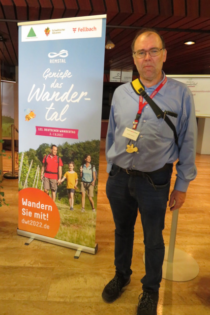 Christian Drescher nimmt an den Sitzungen des 121. Deutschen Wandertages teil