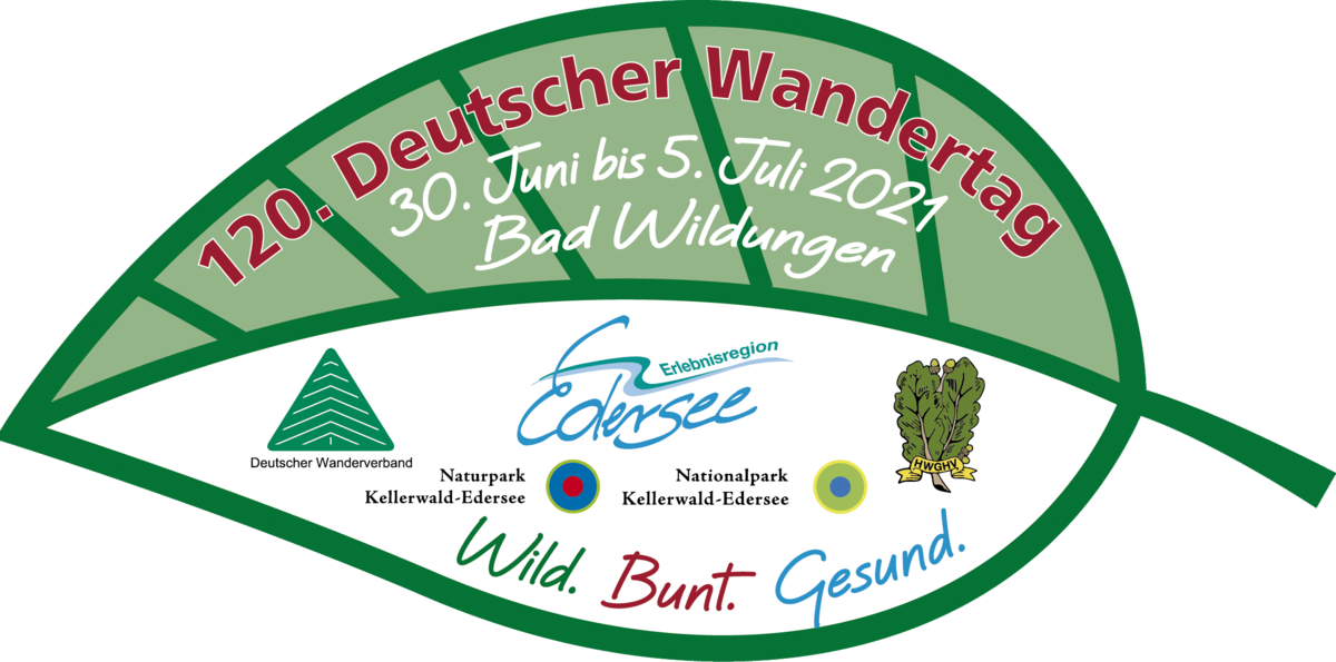 120. Deutscher Wandertag in Bad Wildungen vom 1. Juli bis 4. Juli 2021