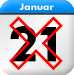 21. Januar geschlossen