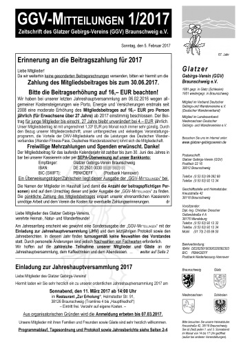 Vorschau: 1/2017