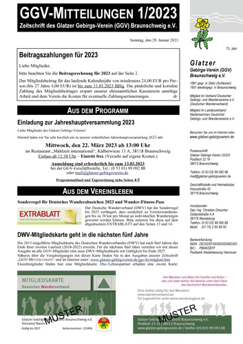 GGV-MITTEILUNGEN 1/2023