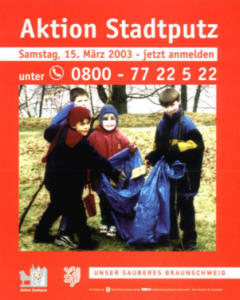 Plakat der Aktion Stadtputz