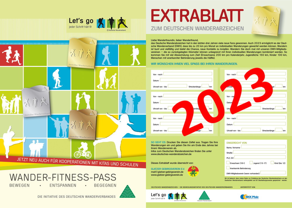 Wander-Fitness-Pass und EXTRABLATT